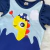 Macacão para bebê Kit Macacão e camiseta Dinossauro azul escuro - comprar online