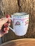 Caneca com Tampa e Infusor- Rosa e Branca - comprar online