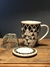 Caneca com Tampa e Infusor - Branca e Preta