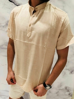 Camisola de Lino Manga Corta - tienda online