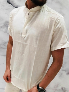 Camisola de Lino Manga Corta - comprar online
