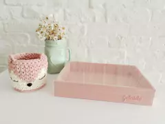 Caixa G Rose com Tampa de Acrílico - comprar online