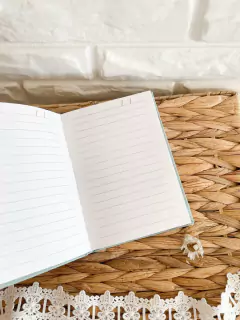 Moleskine Menta Inicial Floral - Love Craft 