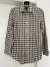 CAMISA QUADRICULADA MARROM HUGO BOSS SLIM FIT P