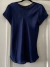 BLUSA CETIM AZUL MARINHO - Fui feliz com isso