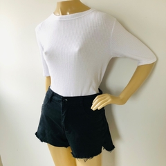 Blusa Branca Básica Manga Curta Ak by Riachuelo - Brechó Bete Balanço