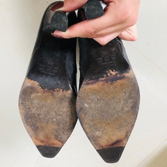 Bota Marrom Bico Fino Salto Fino Corello 35 - loja online