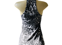 Vestido Longo em Viscose Animal Print M - Brechó Bete Balanço