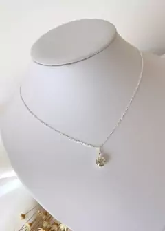 Colar Gargantilha Ponto de Luz Banho de Prata 925
