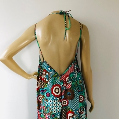Vestido Longo Estampado Khelf M - Brechó Bete Balanço