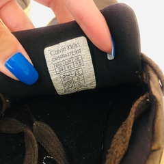 Sapatenis Masculino Cano Baixo Couro Marrom CK 39 - loja online