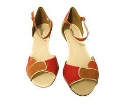 Sandália Salto Fino Feminina de Couro Vernon 38 - comprar online