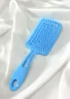 Escova de Cabelo Massageadoura Raquete Vazada Curva de Espiral Flexível Antifrizz Desembaraça Sem Quebrar Os Fios - comprar online