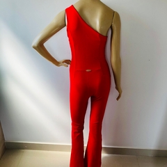 Macacão Longo Decotado Vermelho Triskal P na internet