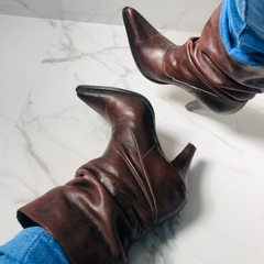 Bota Marrom Bico Fino D’ Marine 36