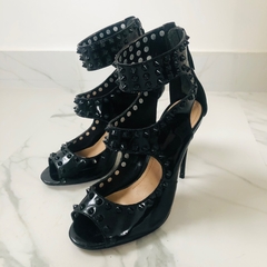 Sandália Spikes Preta Salto Fino My Shoes 36 - Brechó Bete Balanço