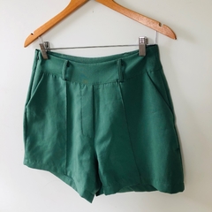 Shorts Alfaiataria Verde M na internet