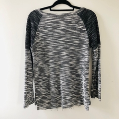 Blusa Manga Longa Cinza Mescla Jezzian M na internet