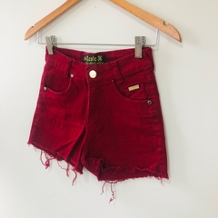 Shorts Jeans Bordô Cintura Alta Hot Pants Ecolc 36 na internet