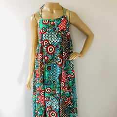 Vestido Longo Estampado Khelf M - loja online