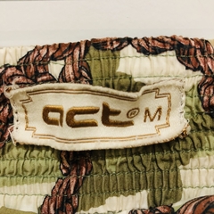 Saia Curta Estampada Elástico na Cintura Acostamento M na internet