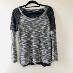Blusa Manga Longa Cinza Mescla Jezzian M