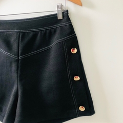 Shorts Ilhós Preto Novo M - Brechó Bete Balanço