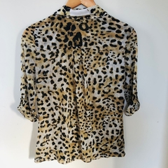 Camisa Transparência Cortelle Animal Print Renner M - comprar online