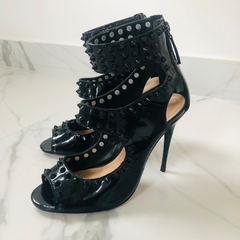 Sandália Spikes Preta Salto Fino My Shoes 36 na internet