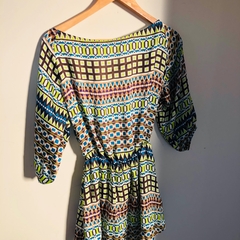 Vestido Frente Única Curto Saída de Praia Estampado Avizo P - comprar online