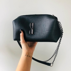 Bolsa Tiracolo SL Preta Alça Corrente