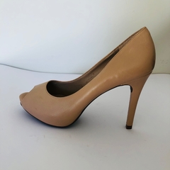 Sapato Peep Toe Salto Fino Bege Nude Arezzo 35