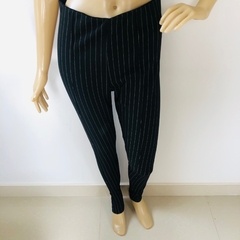 Calça Risca de Giz Cintura Média com Elastano Ak Urban Riachuelo M - loja online