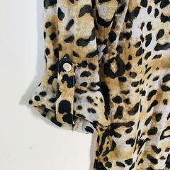 Camisa Transparência Cortelle Animal Print Renner M - loja online