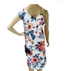 Vestido Branco Florido Tam P na internet