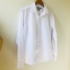 Camisa Social Branca Manga Longa Feminina Slim Fit TNG P - comprar online
