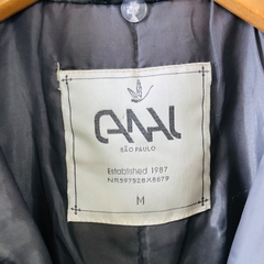 Casaco de Neve Sobretudo Matelassê Cinza Canal M - Brechó Bete Balanço