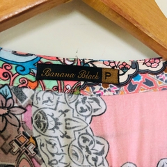 Imagem do Macaquinho Curto Estampado Banana Black P