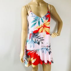 Vestido Feminino Curto Alcinha Estampado Florido Verão P - comprar online