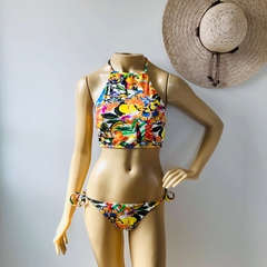 Biquíni Cropped Estampado Conjunto Lança Perfume Resort M - comprar online