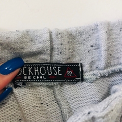 Shorts Cinza Moletinho Clock House CeA PP - Brechó Bete Balanço