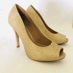Peep Toe Salto Fino Festa Formatura Dourado 36 na internet