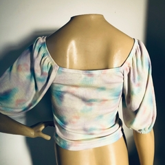 Blusa Cropped Manga Princesa Clock House by CeA P na internet