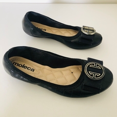 Sapatilha Feminina Preta Fivela Moleca 35 - comprar online