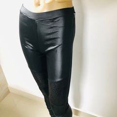 Calça Legging Preta Resinada P Nova - Brechó Bete Balanço