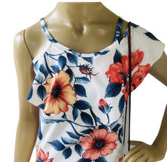 Vestido Branco Florido Tam P - comprar online