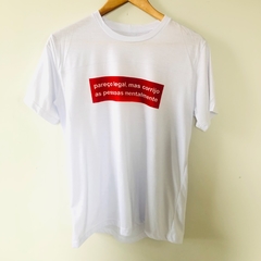Camiseta em Poliéster Manga Curta T-shirt Pareço Legal Mas Corrijo - Brechó Bete Balanço