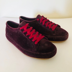 Tênis Melissa Be Flocked Veludinho Vinho 37 - comprar online