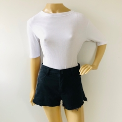 Shorts Jeans Hot Pants Preto 38 - loja online