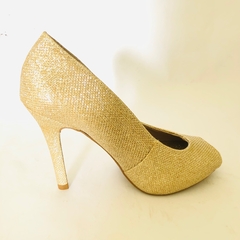 Peep Toe Salto Fino Festa Formatura Dourado 36 - loja online